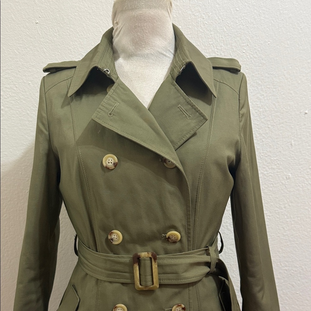 Ralph Lauren Khaki Women's Trench Coat - Picture 3 of 16